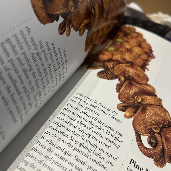 Vintage 90s Christmas Craft Books DIY Holiday Décor Wreaths Stockings Ornaments - Picture 9 of 11